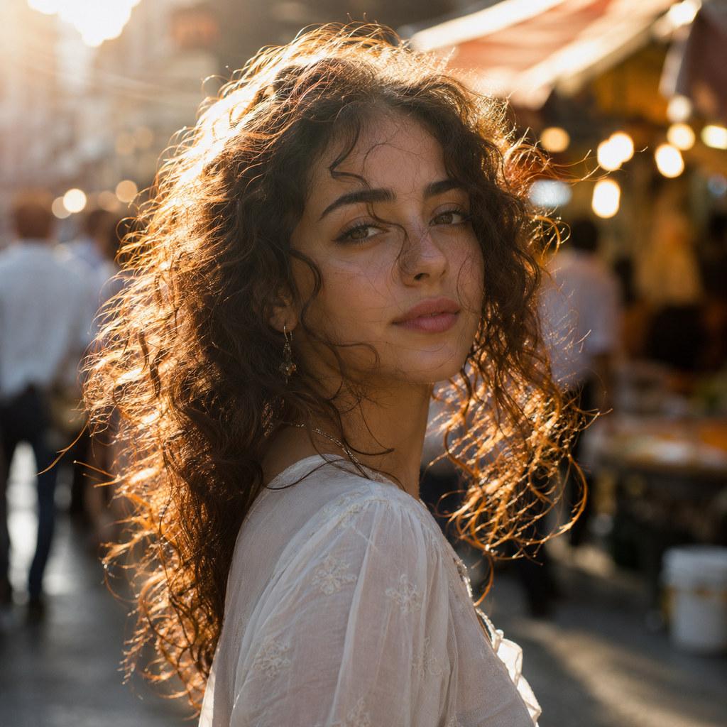 Background removal — portrait with flyaway hair strands cut out onto a transparent background
