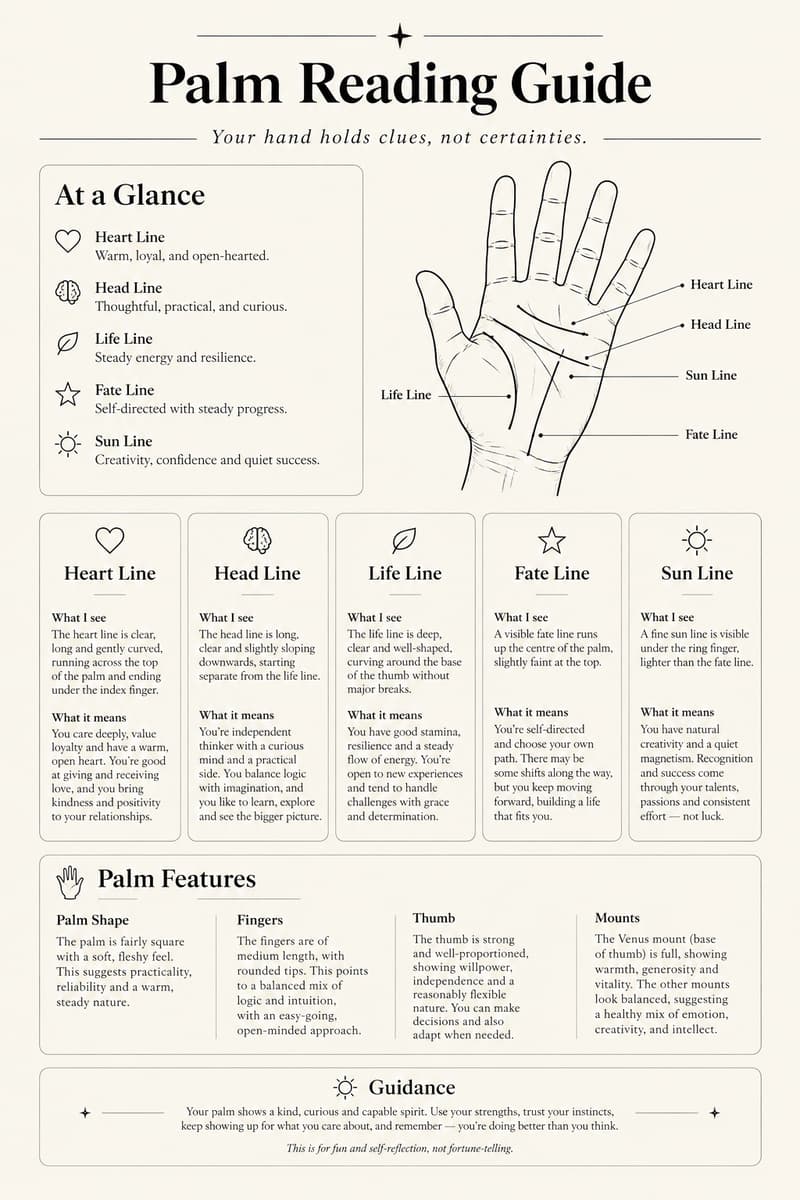 Hand resting on a desk — After