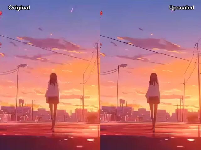 Mejora y escala videos a HD o 4K nítidos — reducción de ruido, enfoque, rostros y anime.